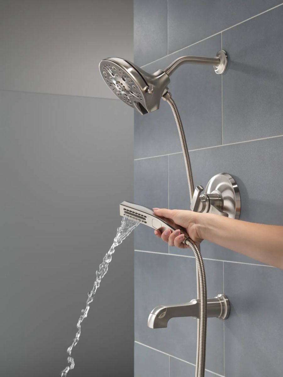 DELTA Tetra 17 Series Tub Shower Trim — Lumicoat® Stainless