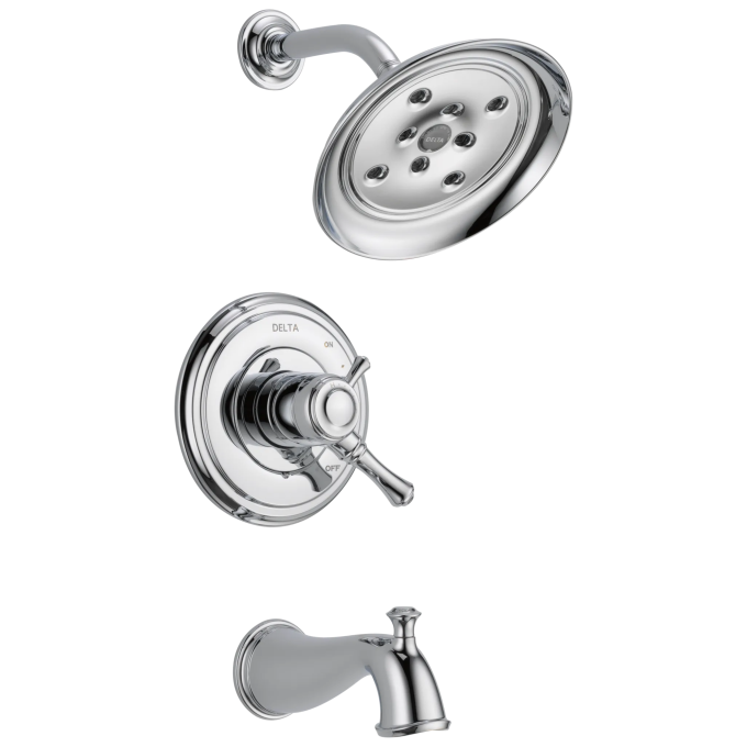 DELTA Cassidy Monitor 17 Series H2OKINETIC Tub & Shower Trim — Chrome