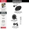 DELTA Cassidy 17 Series Tub Shower Trim — Matte Black