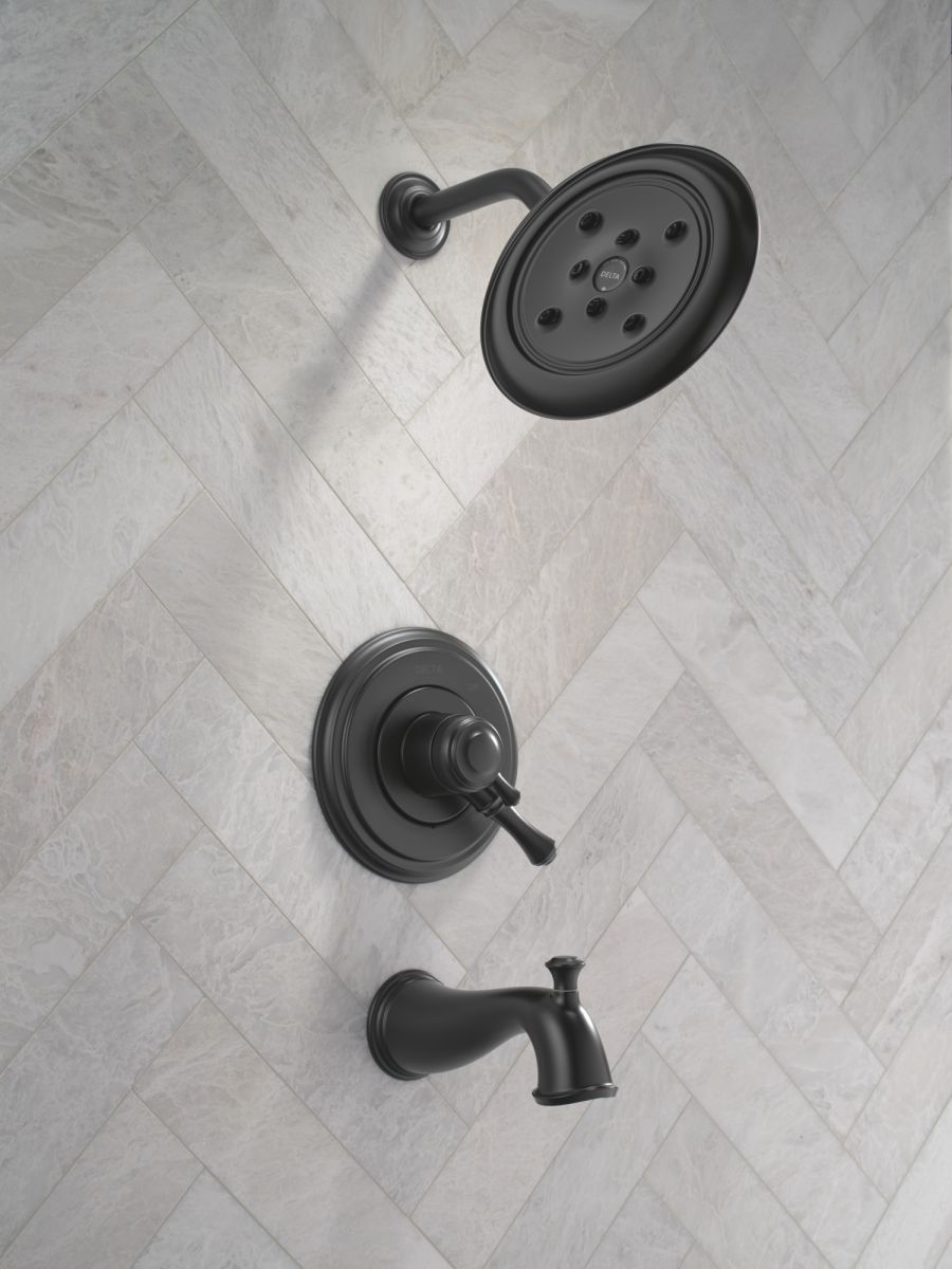 DELTA Cassidy 17 Series Tub Shower Trim — Matte Black