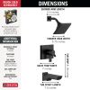 DELTA Pivotal Monitor 17 Series H2OKINETIC Tub and Shower Trim — Matte Black
