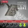 DELTA Pivotal Monitor 17 Series H2OKINETIC Tub and Shower Trim — Lumicoat® Black Stainless