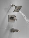 DELTA Pivotal Monitor 17 Series H2OKINETIC Tub and Shower Trim — Lumicoat® Black Stainless