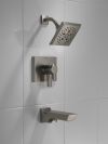 DELTA Pivotal Monitor 17 Series H2OKINETIC Tub and Shower Trim — Lumicoat® Black Stainless