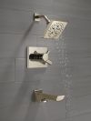 DELTA Pivotal Monitor 17 Series H2OKINETIC Tub and Shower Trim — Lumicoat® Polished Nickel