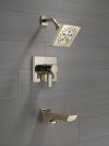 DELTA Pivotal Monitor 17 Series H2OKINETIC Tub and Shower Trim — Lumicoat® Polished Nickel