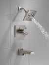 DELTA Pivotal Monitor 17 Series H2OKINETIC Tub and Shower Trim — Lumicoat® Stainless