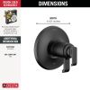 DELTA Tetra 17T Series Valve Only — Matte Black