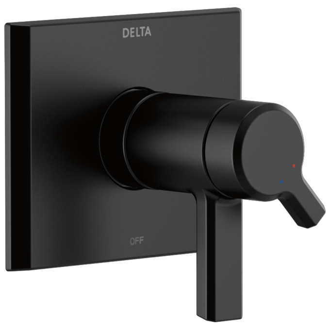 DELTA Pivotal TempAssure 17T Series Valve Only Trim — Matte Black