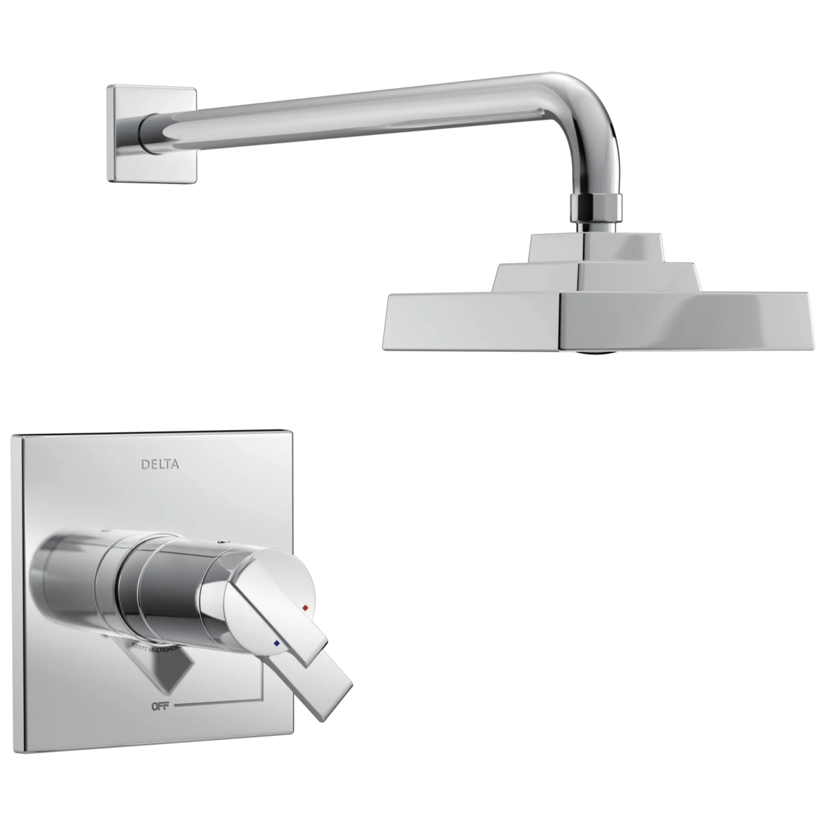 DELTA Ara TempAssure 17T Series H2OKINETIC Shower Trim — Chrome