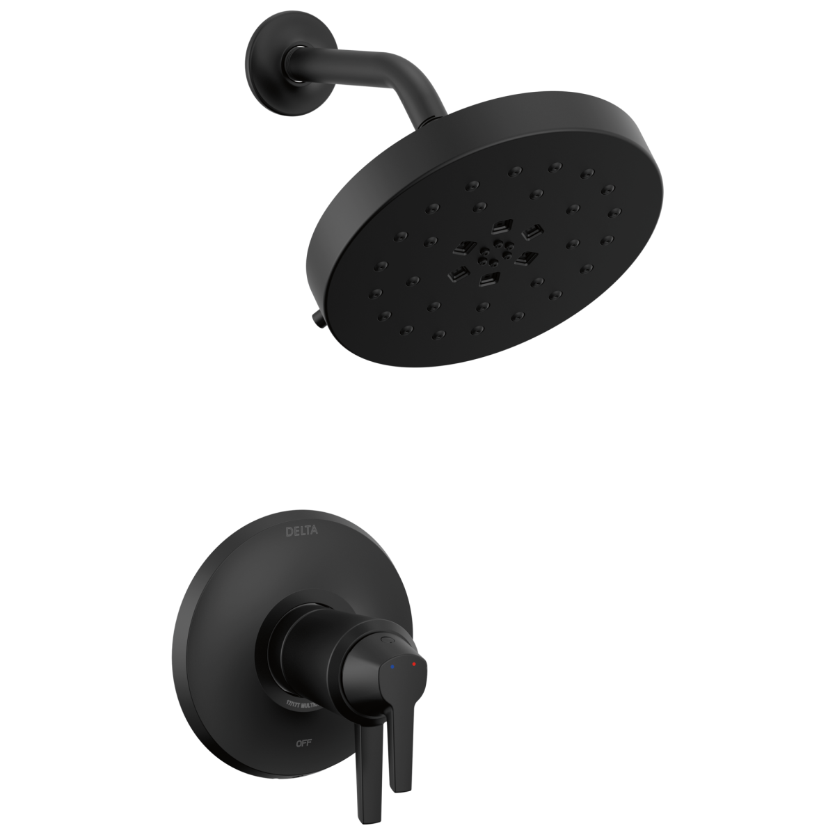 DELTA Galeon 17T Series Shower Trim with UltraSoak — Matte Black