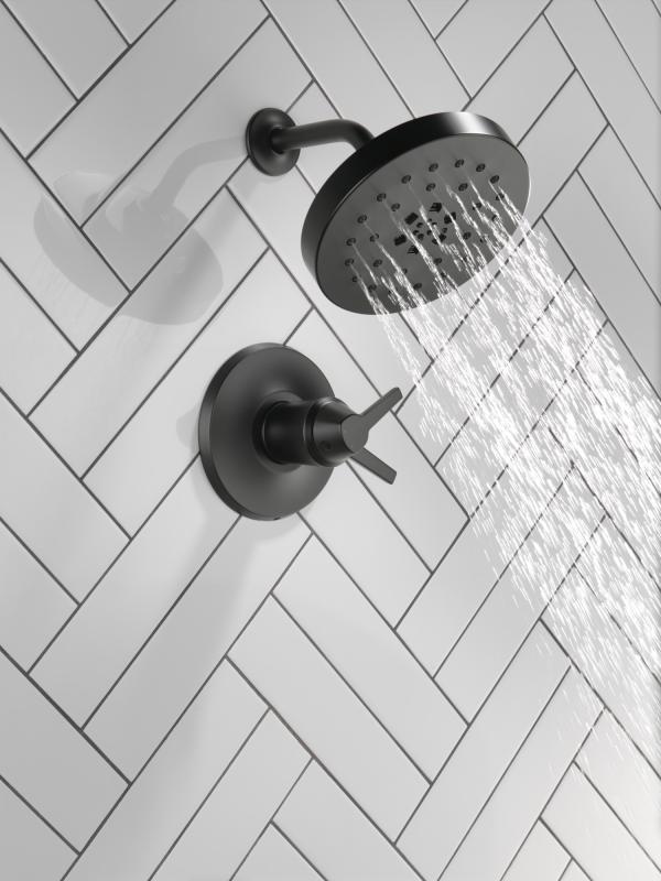 DELTA Galeon 17T Series Shower Trim with UltraSoak — Matte Black