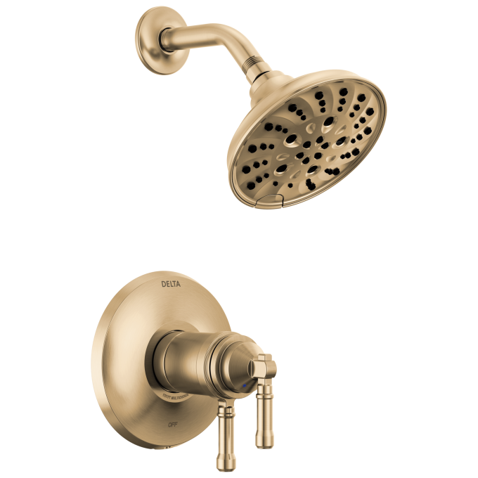 DELTA Broderick 17T Series Shower Trim — Lumicoat® Champagne Bronze