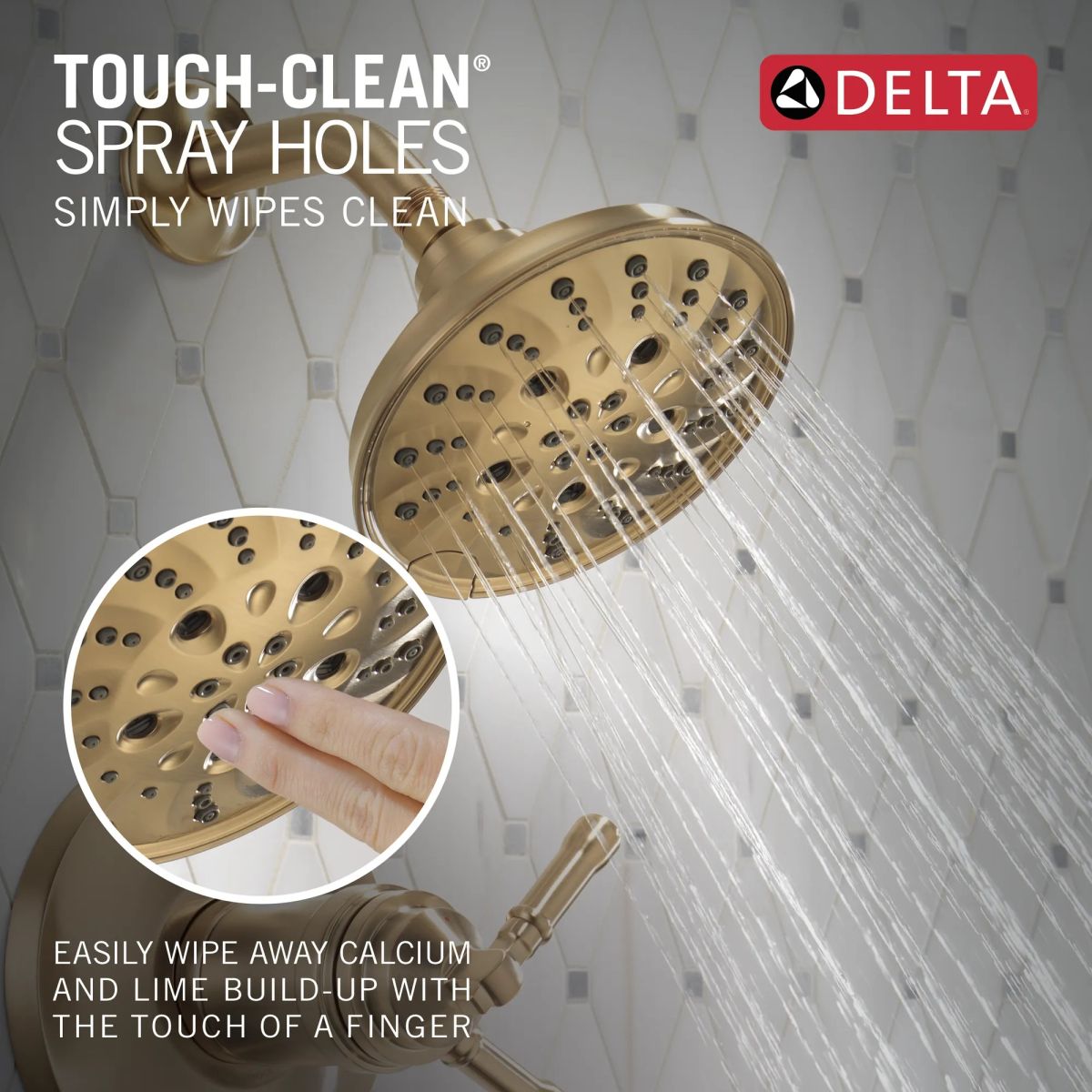 DELTA Broderick 17T Series Shower Trim — Lumicoat® Champagne Bronze