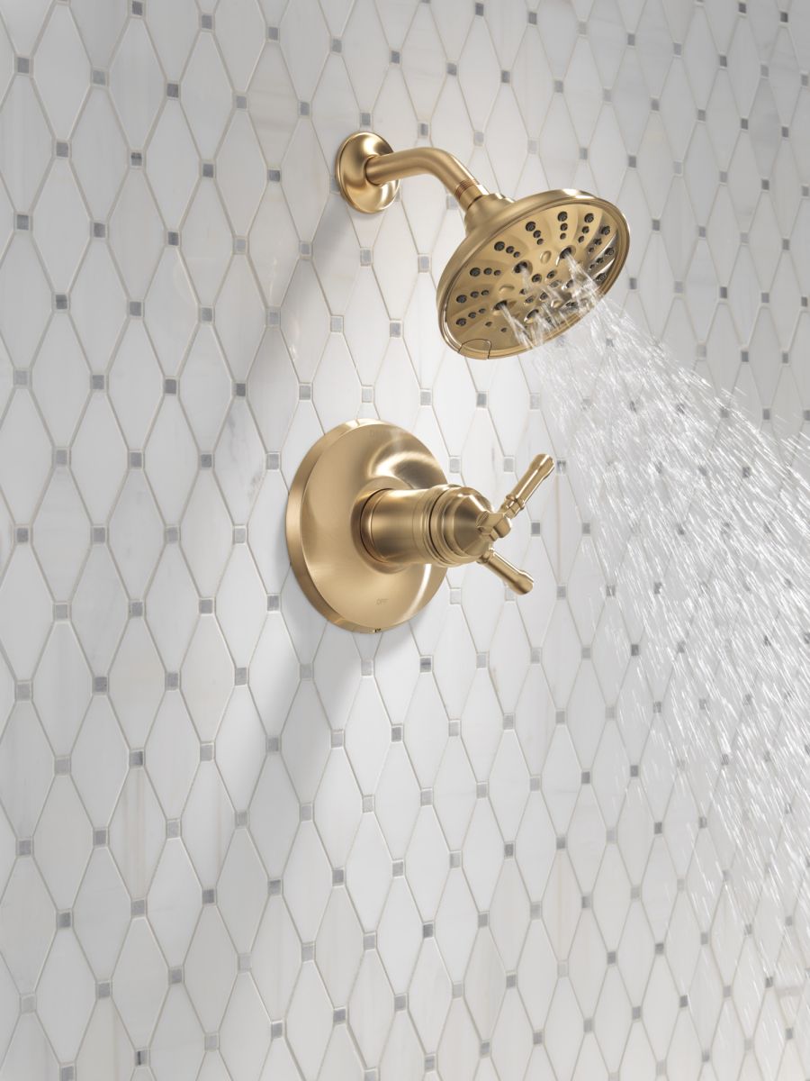 DELTA Broderick 17T Series Shower Trim — Lumicoat® Champagne Bronze