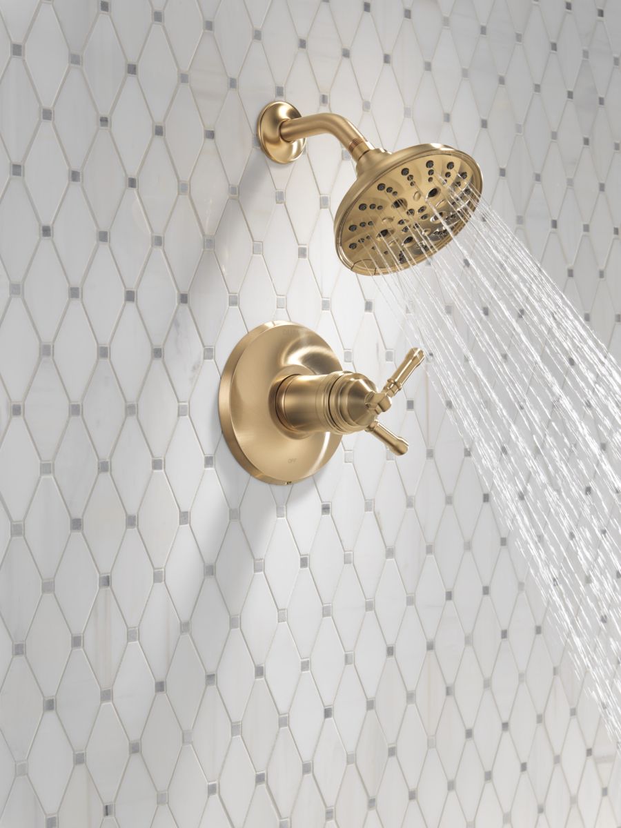 DELTA Broderick 17T Series Shower Trim — Lumicoat® Champagne Bronze