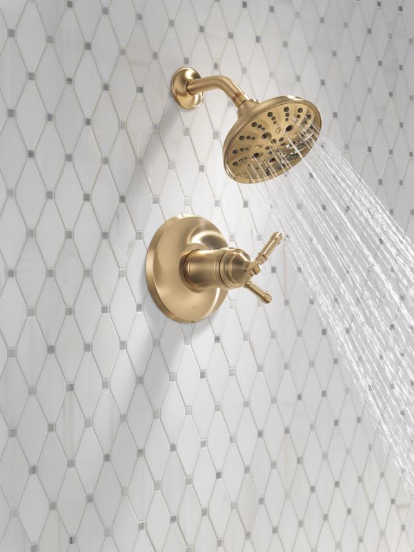 DELTA Broderick 17T Series Shower Trim — Lumicoat® Champagne Bronze