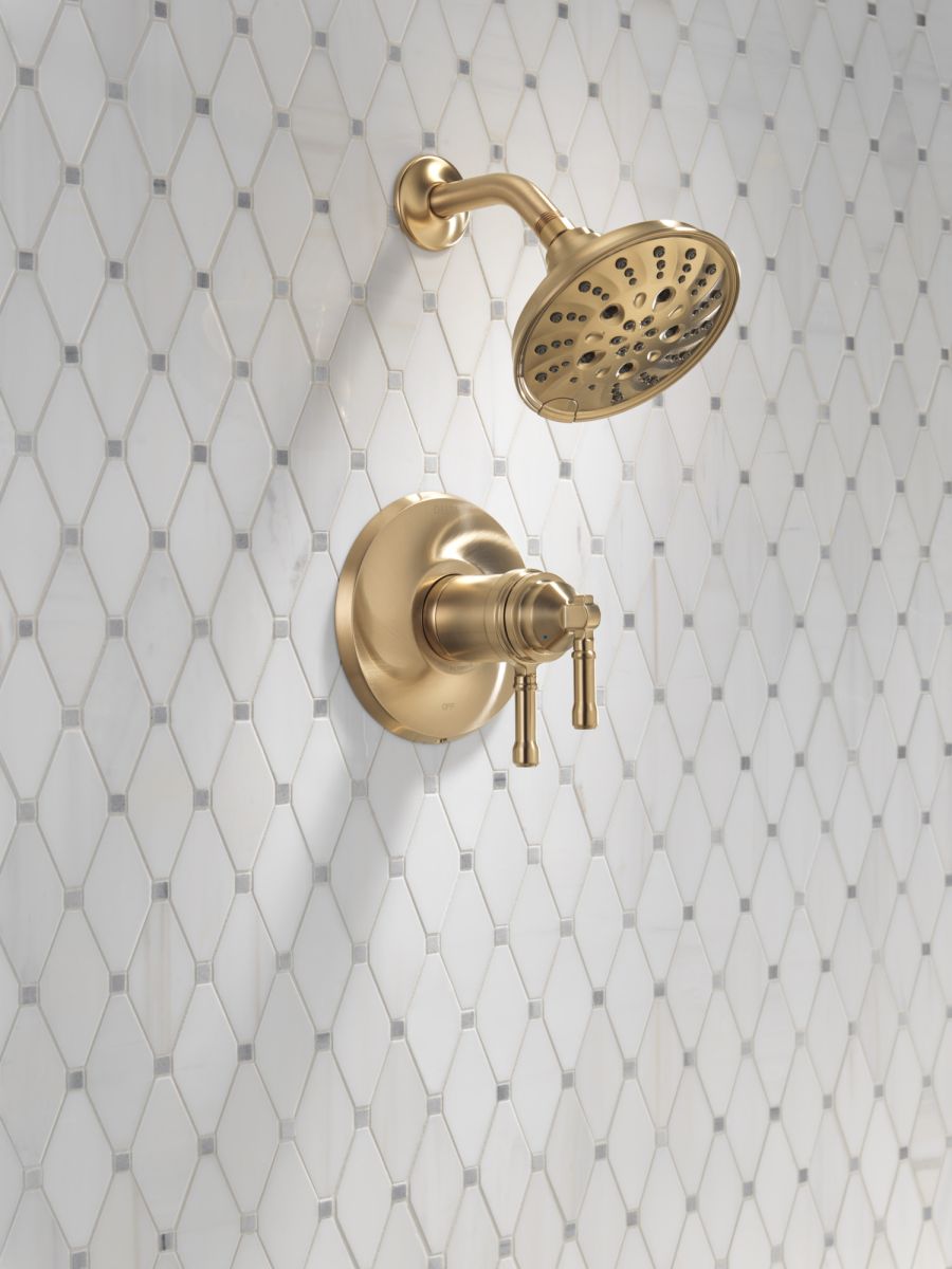 DELTA Broderick 17T Series Shower Trim — Lumicoat® Champagne Bronze