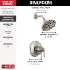 DELTA Broderick 17T Series Shower Trim — Lumicoat® Stainless