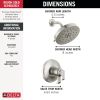 DELTA Tetra 17T Series Shower Trim — Lumicoat® Stainless