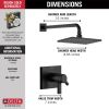 DELTA Pivotal TempAssure 17T Series H2OKINETIC Shower Trim — Matte Black