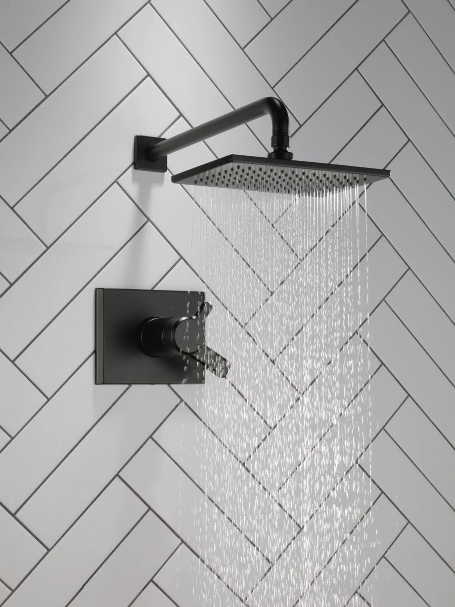 DELTA Pivotal TempAssure 17T Series H2OKINETIC Shower Trim — Matte Black