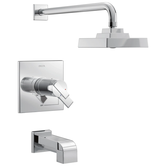 DELTA Ara TempAssure 17T Series H2Okinetic Tub & Shower Trim — Chrome