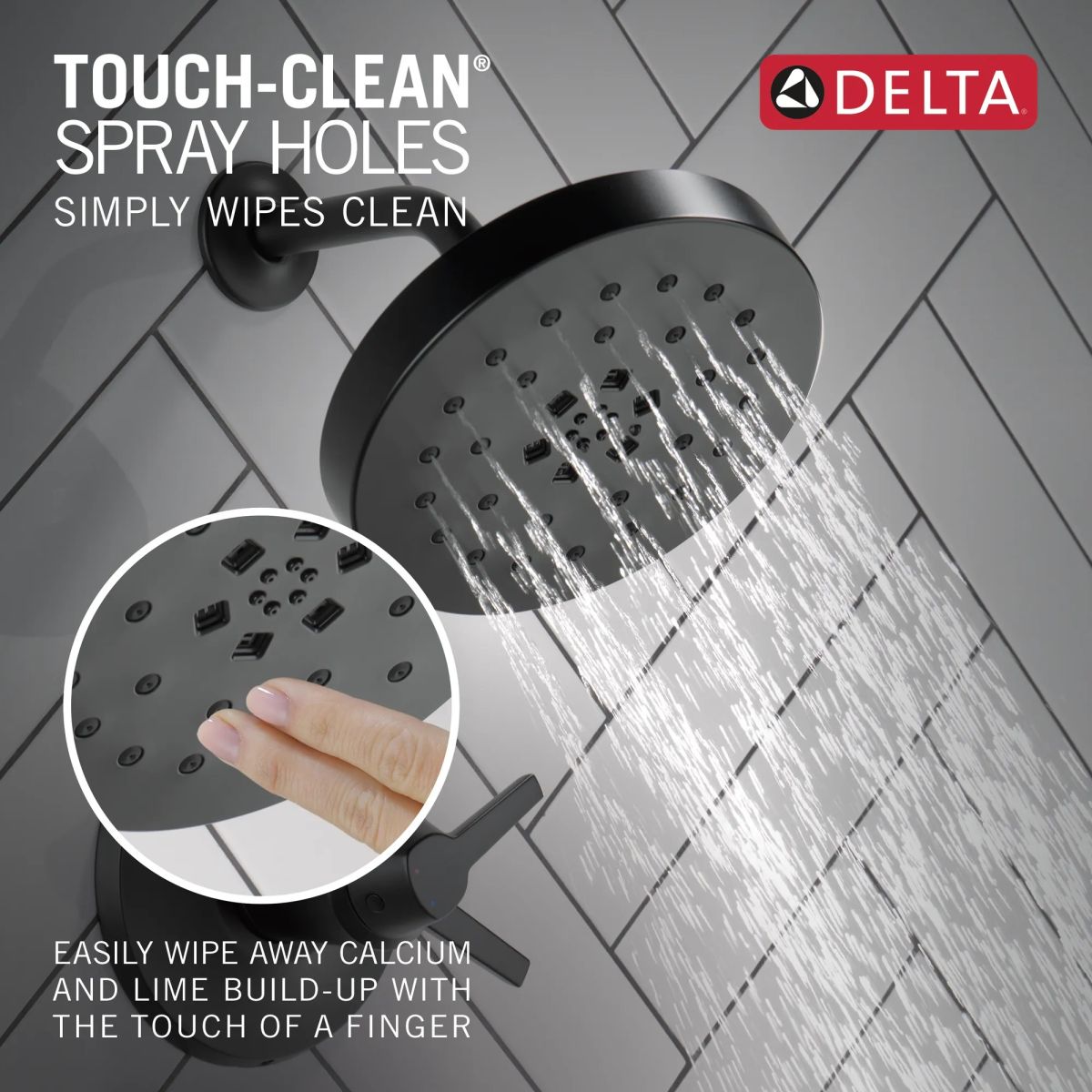 DELTA Galeon 17T S Tub Shower Trim with UltraSoak — Matte Black