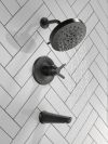 DELTA Galeon 17T S Tub Shower Trim with UltraSoak — Matte Black