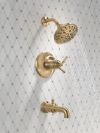 DELTA Broderick 17T Series Tub Shower Trim — Lumicoat® Champagne Bronze