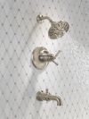 DELTA Broderick 17T Series Tub Shower Trim — Lumicoat® Stainless