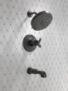 DELTA Tetra 17T Series Tub Shower Trim — Matte Black