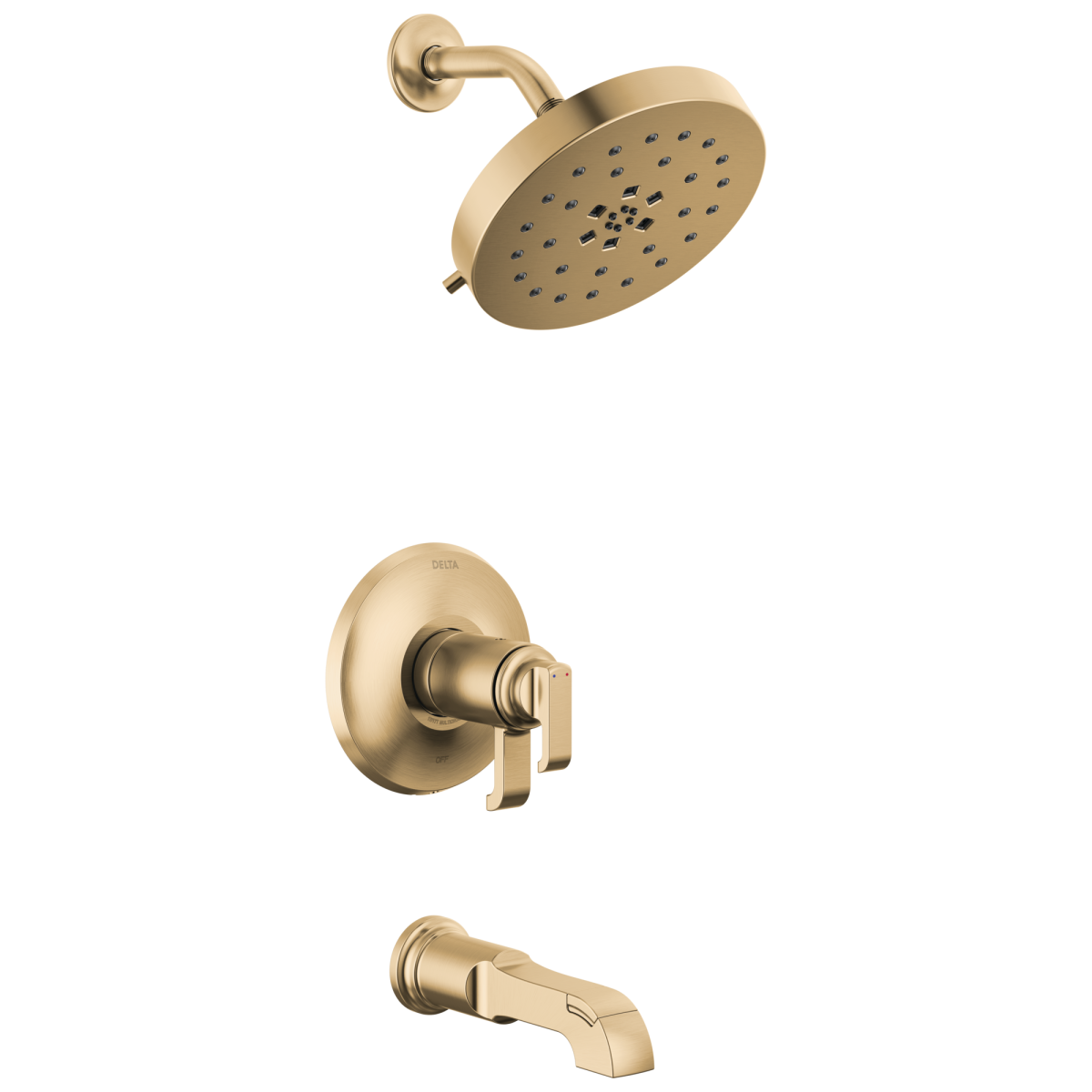 DELTA Tetra 17T Series Tub Shower Trim — Lumicoat® Champagne Bronze