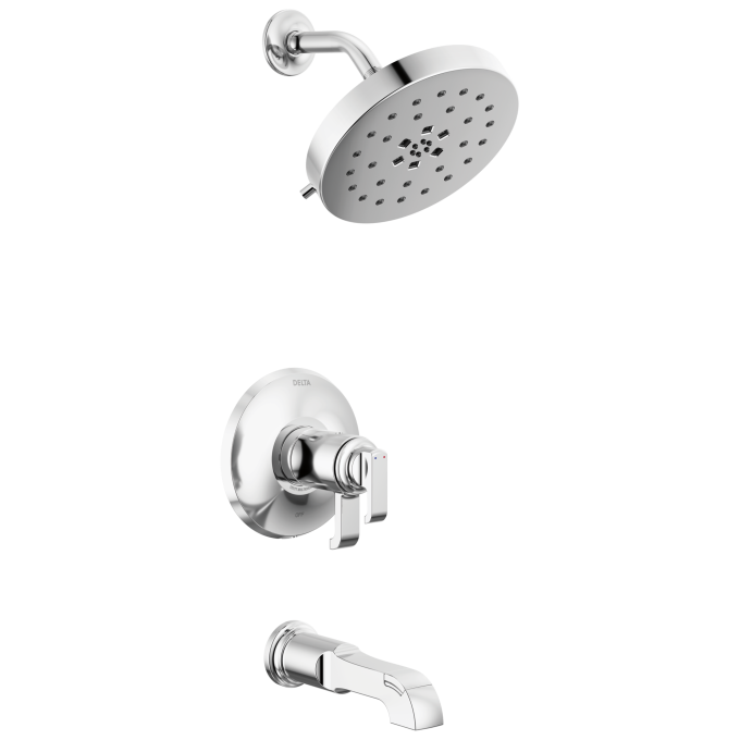 DELTA Tetra 17T Series Tub Shower Trim — Lumicoat® Chrome