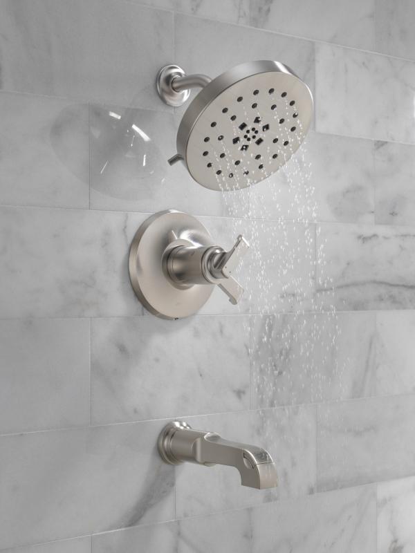 DELTA Tetra 17T Series Tub Shower Trim — Lumicoat® Stainless