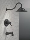 DELTA Cassidy 17 Series Thermostatic Tub Shower Trim — Matte Black
