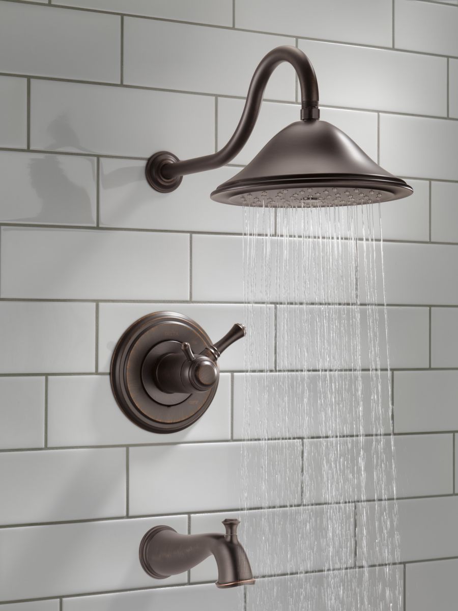 DELTA Cassidy TempAssure 17T Series Tub & Shower Trim — Venetian Bronze