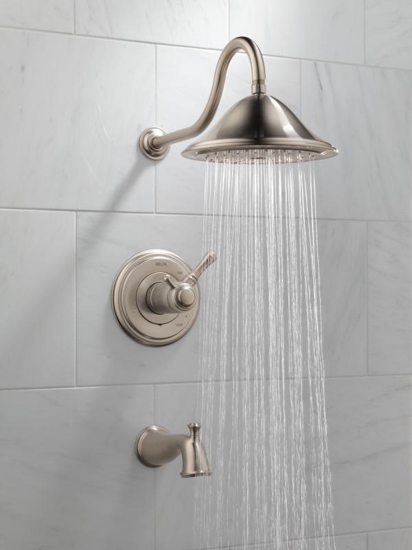 DELTA Cassidy TempAssure 17T Series Tub & Shower Trim — Stainless