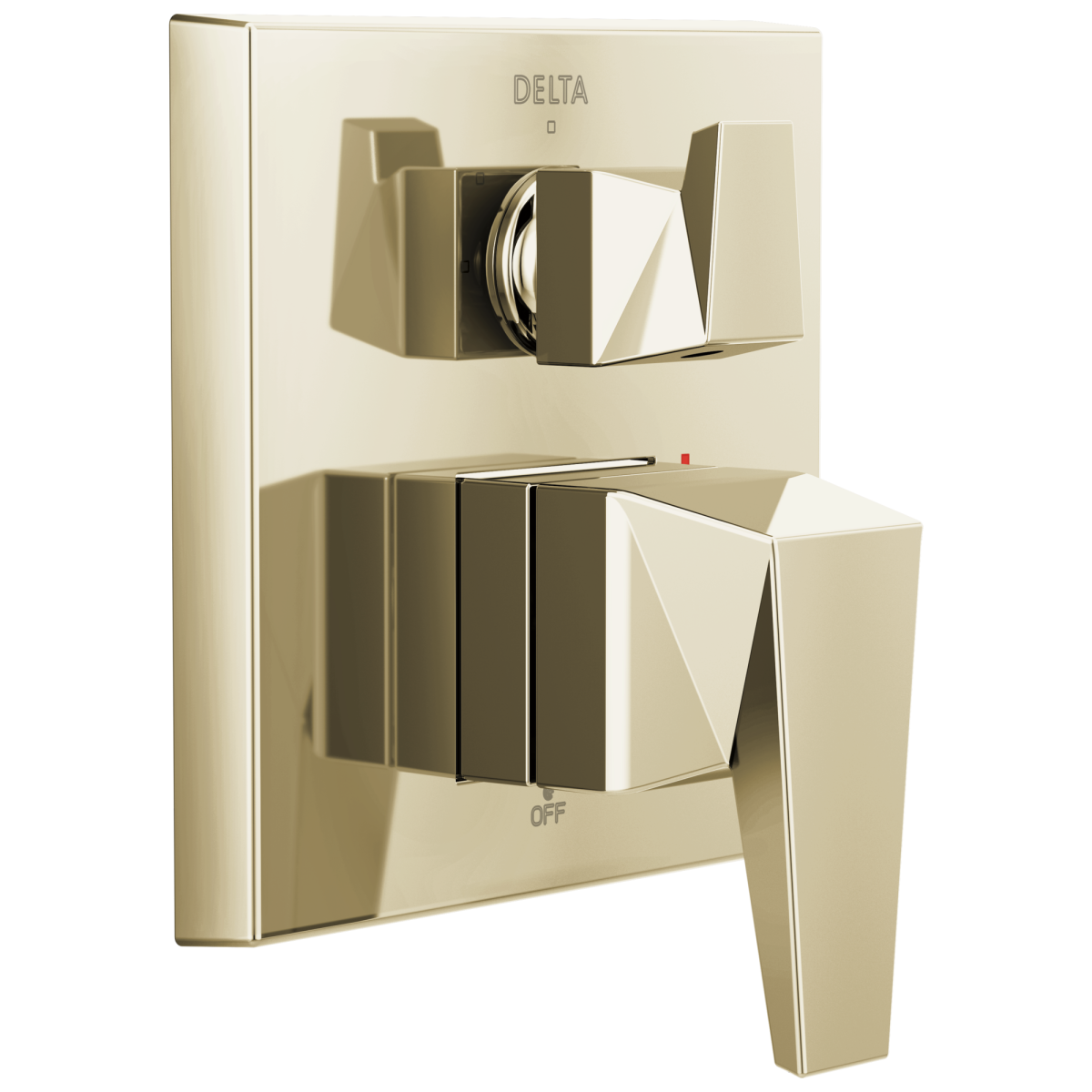 DELTA Trillian Two-Handle Monitor 14 Series Valve Trim with 3-Setting Diverter — Lumicoat® Polished Nickel