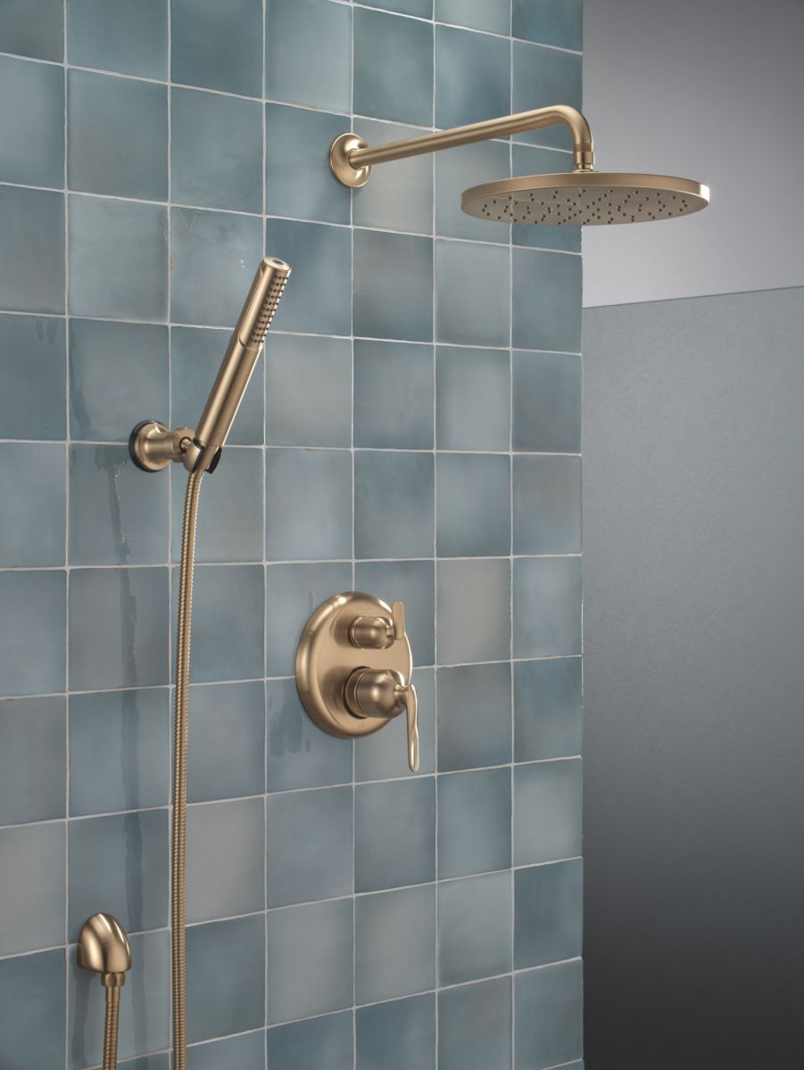 DELTA Bonacci 14 Series 3-Setting Integrated Diverter Trim — Lumicoat® Champagne Bronze