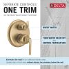DELTA Bonacci 14 Series 3-Setting Integrated Diverter Trim — Lumicoat® Champagne Bronze