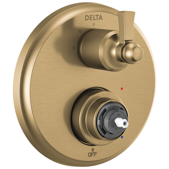 DELTA Dorval Traditional 2-Handle Monitor 14 Series Valve Trim with 3 Setting Diverter — Champagne Bronze