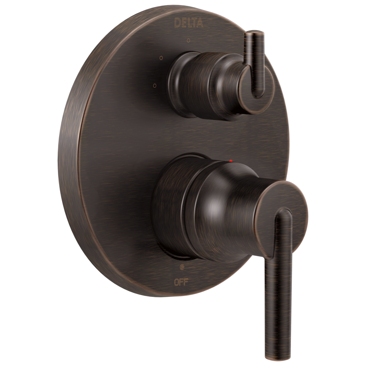 DELTA Trinsic Contemporary Two Handle Monitor 14 Series Valve Trim with 3-Setting Integrated Diverter — Venetian Bronze