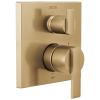 DELTA Ara Angular Modern Monitor 14 Series Valve Trim with 3-Setting Integrated Diverter — Champagne Bronze