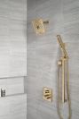 DELTA Ara Angular Modern Monitor 14 Series Valve Trim with 3-Setting Integrated Diverter — Champagne Bronze