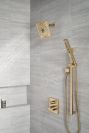 DELTA Universal Showering Components Square Wall Elbow for Hand Shower — Lumicoat® Champagne Bronze