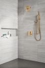 DELTA Universal Showering Components Square Wall Elbow for Hand Shower — Lumicoat® Champagne Bronze