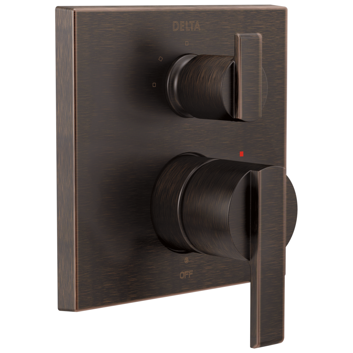 DELTA Ara Angular Modern Monitor 14 Series Valve Trim with 3-Setting Integrated Diverter — Venetian Bronze