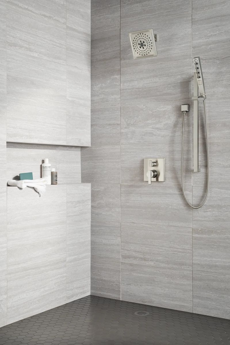 DELTA Universal Showering Components Square Wall Elbow for Hand Shower — Lumicoat® Stainless