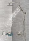 DELTA Universal Showering Components Single-Setting Raincan Shower Head — Lumicoat® Stainless
